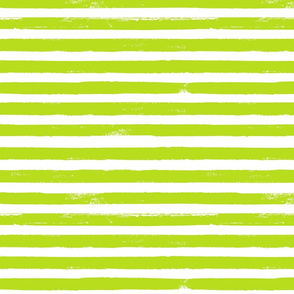 Green and white ink striped pattern