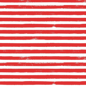 Red and white ink striped pattern