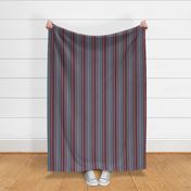 Narrow Blanket Stripes in Rose Pink Turquoise and Mint Green Turned Lengthwise