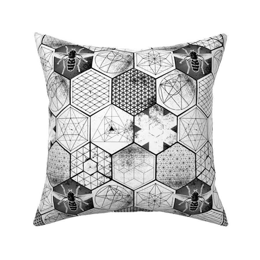 The Honeycomb Conjecture - black+white - inverted