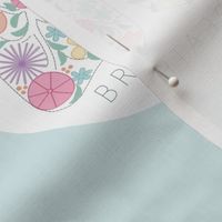 Just Breathe - Embroidery template - 6x6"