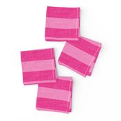 hot pink big linen stripes