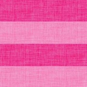 hot pink big linen stripes