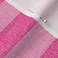 neon pink big linen stripes