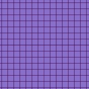 Spring Garden Grid of Purple Iris on Frosted Lavender