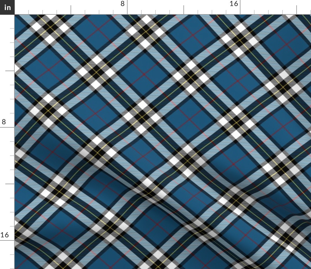 Thomson Dress Tartan Blue (Bias)