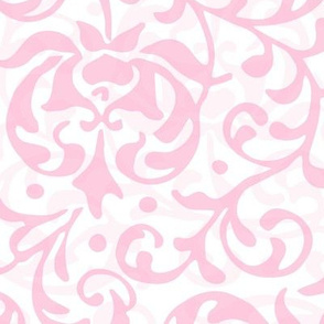 Pretty Pink and White Tudor Rose