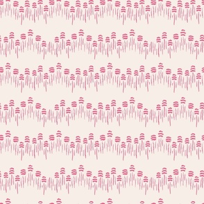 Pink floral chevron seamless vector pattern// small scale