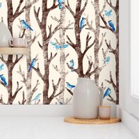 Blue Jays Gathering - XLarge scale - (for Wallpaper please read my special ordering instructions)