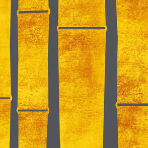 Indoor Bamboo Garden (yellow) - XLarge scale - (for Wallpaper please read my special ordering instructions)