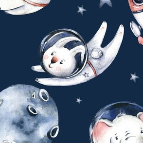 Outer Space  collection.  Baby boy and girl astronaut 8