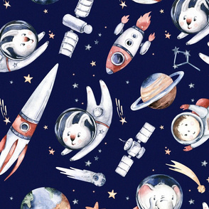 Outer Space  collection.  Baby boy and girl astronaut 15