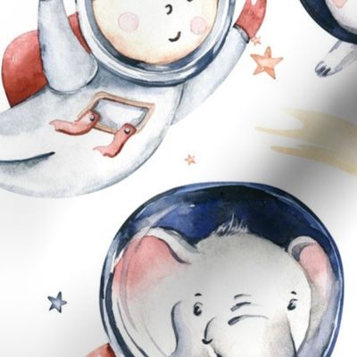 Outer Space  collection.  Baby boy and girl astronaut 17