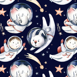 Outer Space  collection.  Baby boy and girl astronaut 18