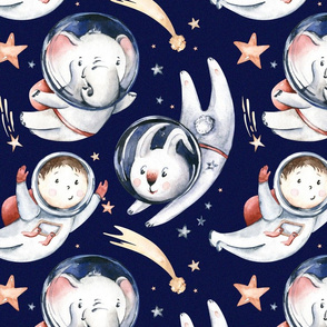 Outer Space  collection.  Baby boy and girl astronaut 19