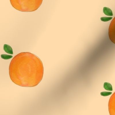 retro baby (watercolor mandarins)