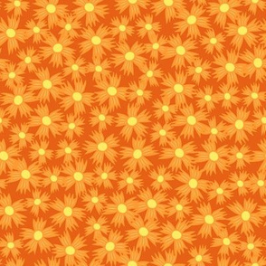 Summer Fleurs 2 Medium on Orange