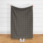 Skipping Stones - Dot Geometric Plaid - Charcoal Black Small Scale