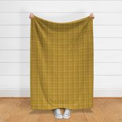 Skipping Stones - Dot Geometric Plaid - Golden Yellow Small Scale