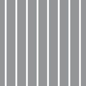 Ultimate gray with narrow white stripe - vertical