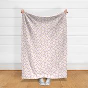Floral Fancy on Pastel Pink - large scale