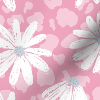 Daisy Animalia Candy Pink - extra large scale