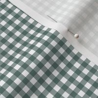 Gingham in Dark Minty SMALL SCALE