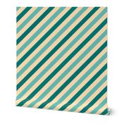 Autumn Aquas Diagonal Stripe