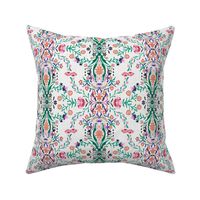 Indian Damask Colourful  - Small Scale