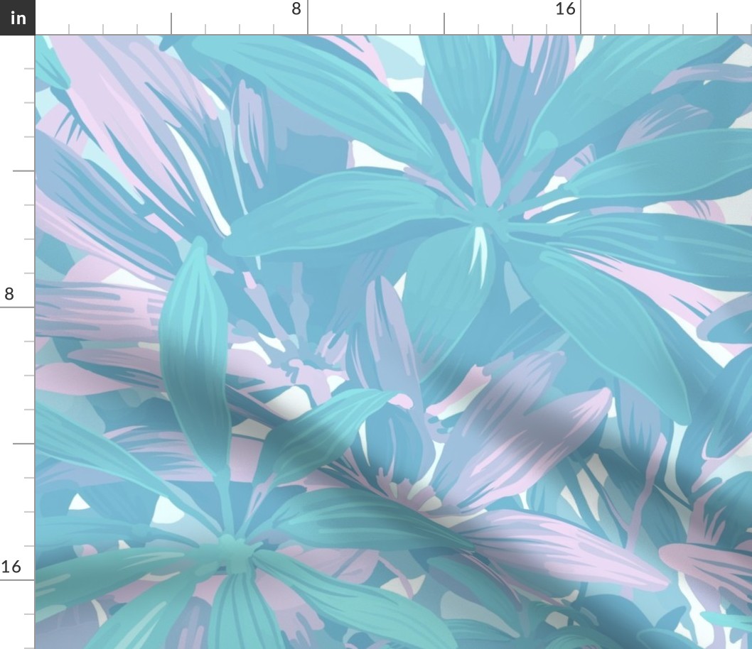 Tropical Mist Wallpaper & Fabric | Large