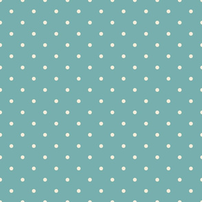 Rococo Collection Dots on Turquoise