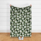 Green Camo Daisies-extra large scale