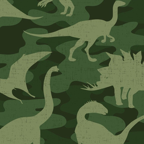 Green Camo Dinosaurs- extra large scale