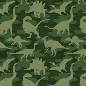 Green Camo Dinosaurs-large scale