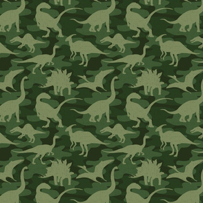 Green Camo Dinosaurs- medium scale