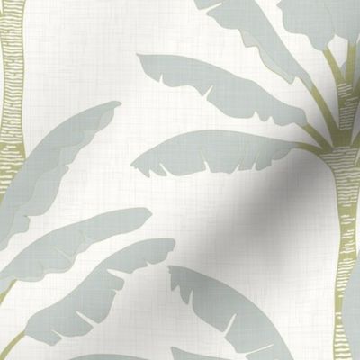 Modern Holiday - Pastel Mint Palms / Large
