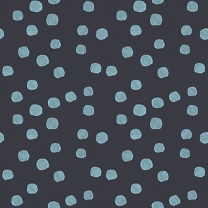 Polka Dots - Turquoise And Gray