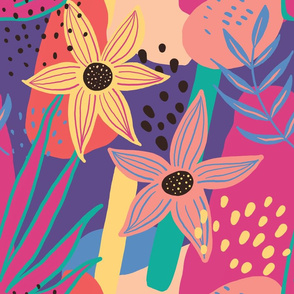 Bold Floral Collage