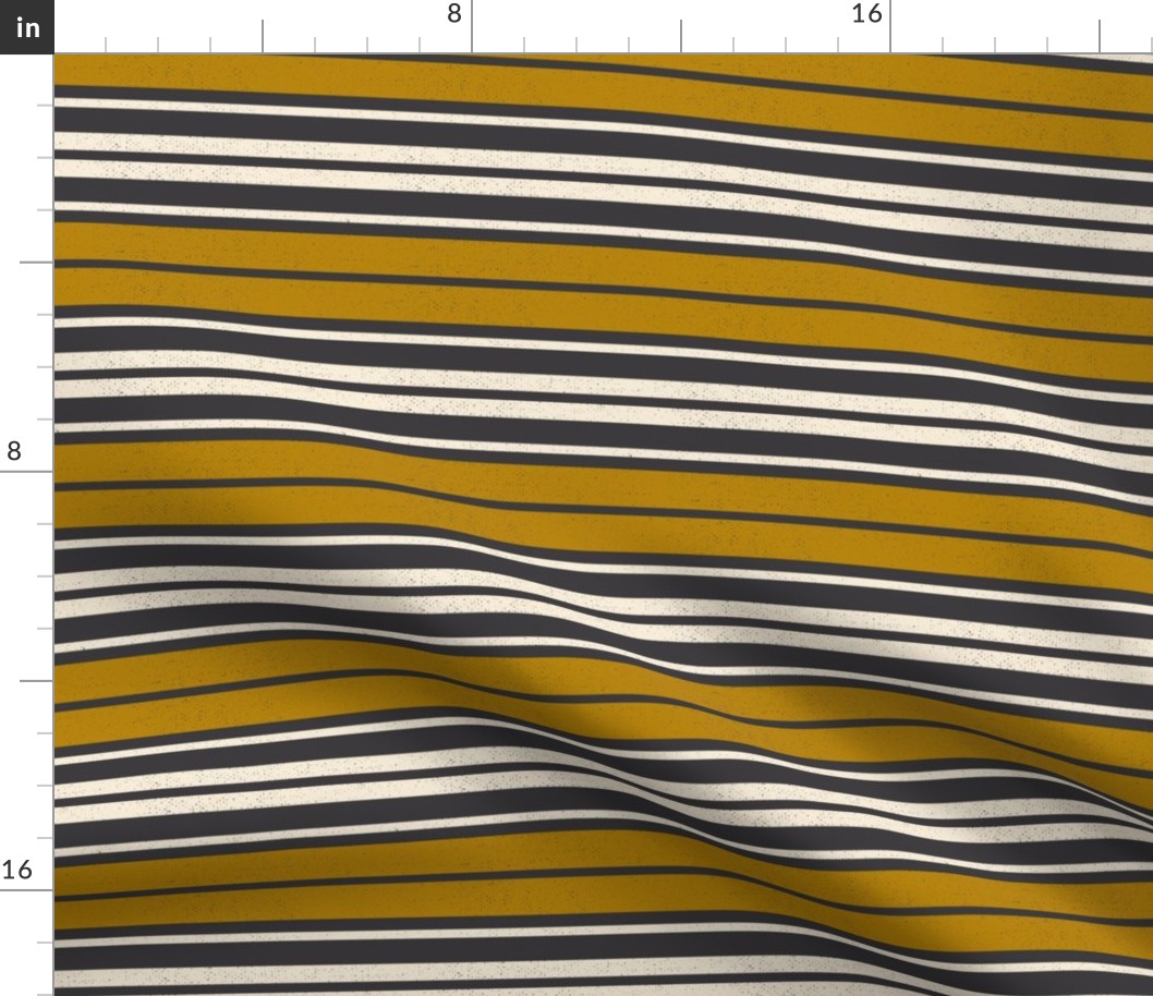 Washed Ashore Beachcomber Stripe - Charcoal Black Multi Regular Scale