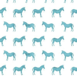 Teal Painted Ponies Small