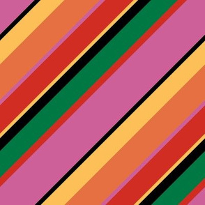 Diagonal Rio Stripes