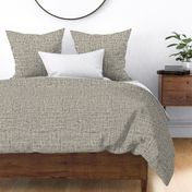 Linen Textured Solid - Ivory Charcoal Black