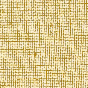 Linen Textured Solid - Ivory Golden Yellow