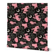 Cowboys and Cacti - large - rotated - black & pink