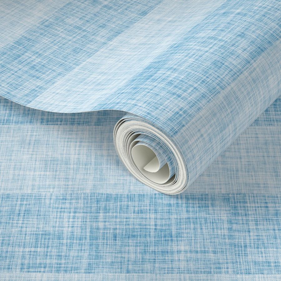 sky big linen stripes