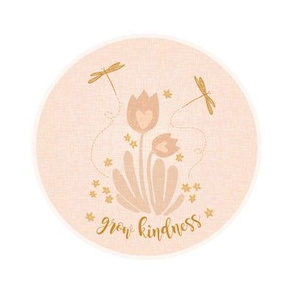 Grow Kindness Embroidery Swatch