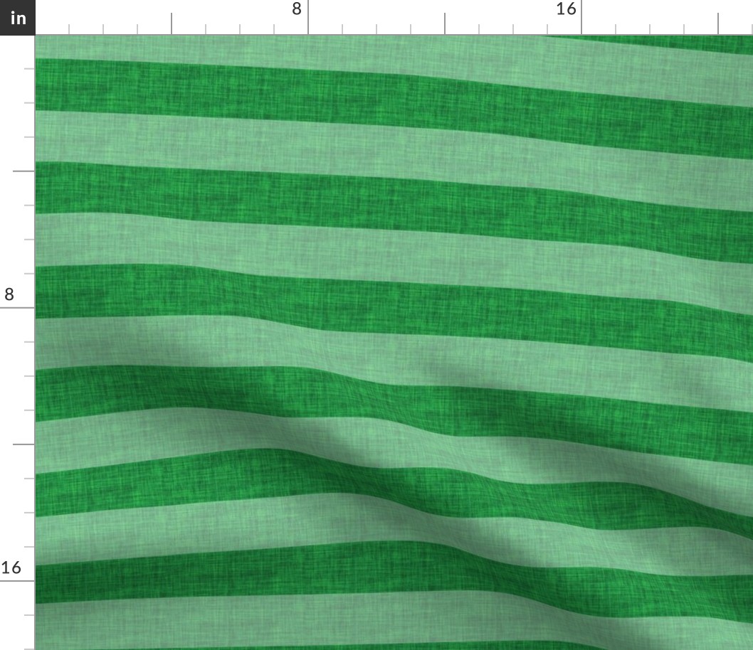 emerald green no. 1 big linen stripes