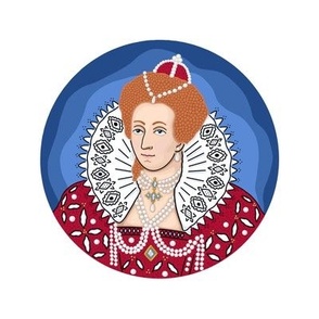 Queen Elizabeth I Embroidery Template