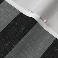 black big linen stripes