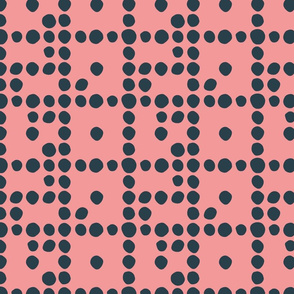 Pink funky dominoes
